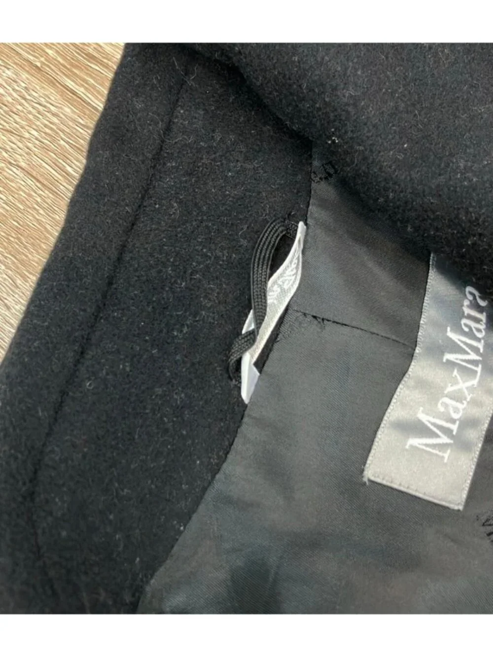 ★SOLD★ Max Mara Coat Long Wool Mrs & Elegance Pea 38 - Picture 7 of 8